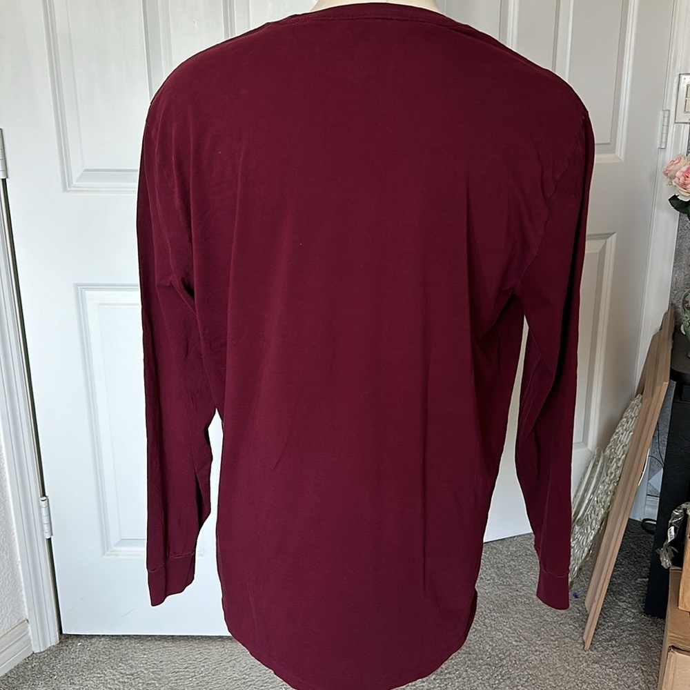 RALPH LAUREN POLO “Polo Bear” long sleeve T-shirt. Wine red. Size XXL. VGUC/EUC - Picture 5 of 8